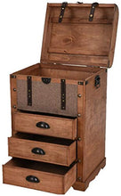 Rammento - Cassapanca in stile retrò vintage con 3 cassetti