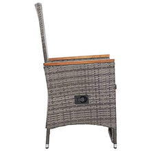 FAMIROSA Set Divani da Giardino 3 pz con Cuscini in Polyrattan Grigio-9365