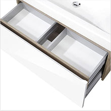 Fackelmann PIURO 3 Pezzi Set di mobili da Bagno – Mobiletto da Bagno/lavabo/Specchio