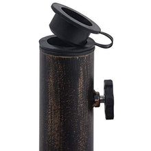 Festnight Base Ombrellone Ghisa, Base per Ombrellone da Giardino Bronzo 12 kg 48 cm in