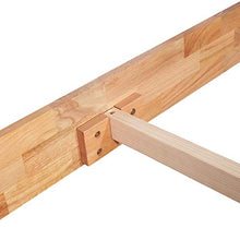 BIGTO - Struttura per letto in legno di rovere massiccio, per camera da letto, 120 x 200 cm