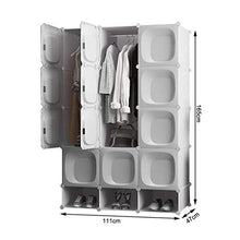 Cassapanche GGJIN Armadio stratificato Bianco Combinazione della Stanza Camera da Letto dello Studente di College Montaggio Semplice Push-Pull Moderna