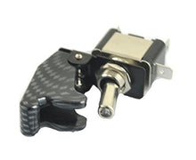 SaySure - 12V 20A Car Auto Carbon Fiber Blue LED Toggle Switch