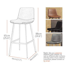 GYPPG Sgabello Bar retrò con Gamba Nera Sgabello Alto Bar Creativo Sgabello Bar Moderna