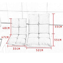 MICEROSHE Comodo Divano Sedia Cuscino Cuscino per Balcone Lazy CouchComputer Bed Waist Chair Sedie comode e Belle (Colore : Rosso, Dimensione : L:110 * 52 * 12cm)