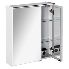 Fackelmann Armadietto a due ante con illuminazione a LED, 60 cm, bianco opaco