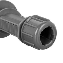 Relaxdays Picchetto per Ombrellone, con Manici, Supporto per Stendino, 19-32 mm, Campeggio, Spiaggia, Plastica, Grigio