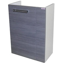 Fackelmann – Set di mobili da Bagno Como Ospiti WC 3 Pezzi 45 cm Antracite con mobiletto da Bagno & Ceramica Bacino & LED Specchio Element