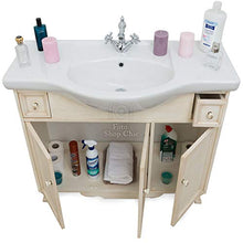 Shop Chic Base mobile bagno con lavabo 105 cm in legno pastello classico moderno