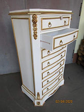 Kunibert Louis XIV - Credenza in stile barocco e rooko, altezza 131 cm, colore: Bianco con oro