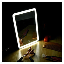 WXL Specchi da Tavolo Specchio per Il Trucco Illuminato Specchio per vanità da Viaggio con luci USB Charging Light Table Specchio cosmetico con Interruttore Touch Screen Specchio Trucco con LED