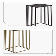 Comodino stabile in metallo forma comodino semplice e durevole e pratico alla moda Oro