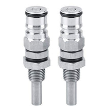 Tarente 2pcs / Set in Acciaio Inox Robusto barilotto di Birra Palla Blocco Messaggio connettore