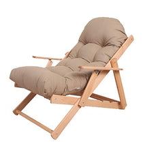 ZHNA Camel Wood Folding Lazy Couch Poltrona da Ufficio reclinabile, Lavabile e reclinabile. Sgabello Comodo e Comodo da 57.5 × 100 cm