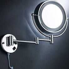 Specchio 8.5 Pollici a LED a Parete a Parete Vanity Mirror 10x Zoom Mirrors Silver Makeup Mirror