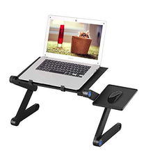 Mbuynow Supporto Alluminio Notebook Tavolino PC Pieghevole Notebook Computer Supporto per PC Portatile da Letto, Divano, Scrivania