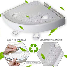 ACEHE Mensola angolare da parete per cucina e bagno, con ventosa, a triangolo