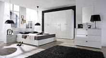 Arredocasagmb Comò Moderno Economico Bianco Lucido Maniglia Quadra 3 Cassetti Camera da Letto