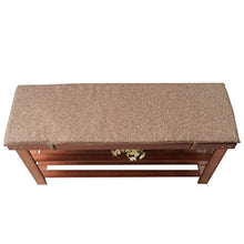 Ping bu - Cuscino per panca da esterni, con cerniera, per divano, 2 posti (marrone, 87 x 28 x 2 cm)