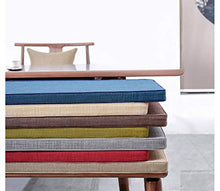Cuscino per panca da giardino a 2/3 posti, imbottitura spessa per panca da giardino, antiscivolo, per patio, cucina, interni ed esterni (beige, 120 x 30 cm)