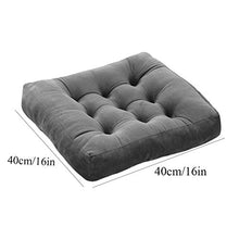 XHNXHN - Cuscino quadrato per sedia, imbottito, per interni ed esterni (sedia non inclusa) - marrone chiaro 40 x 40 cm