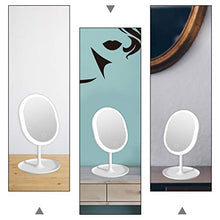 VORCOOL Specchio per Il Trucco A LED Specchio per Il Trucco da Tavolo Specchio per Il Trucco Ovale Ingrandimento da Tavolo Specchi per La Casa da Tavolo Bagno Doccia da Viaggio