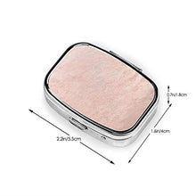Scatola quadrata per pillole medicinali in oro rosa moda portapillole organizer da viaggio per pillole integratori vitamine