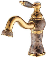 Bagno Lavabo Miscelatore Monocomando Rubinetto Oro Marmo Sanlingo