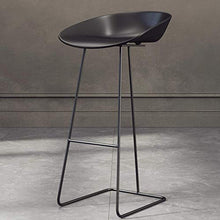 LTPY Sgabello da Bar in Ferro battuto, Sgabello da Bar in Oro, scrivania da Bar, Sedia da Bar, ECC. A + (Colore: Nero, Dimensioni: 75 cm)