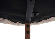 Coppia sgabelli HWC-D72 Metallo Velluto Avorio