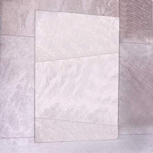 Maison & White Specchio rettangolare senza cornice, 450 mm x 600 mm, specchio da bagno, fissaggio e tappi cromati inclusi, specchio da parete, fori preforati, specchio senza cornice, M&W