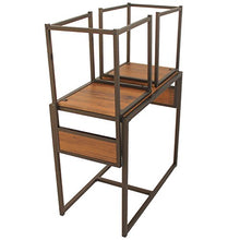 yelloo MOD. Siena Set Tavolo Bar e 2 Sedie Marrone Cucina Sgabelli Mobili