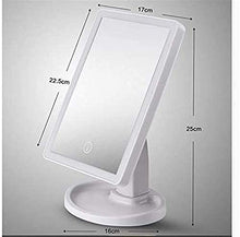 YYHAD Specchio cosmetico, Specchi Trucco Con Luce Touch Screen Lampada Portatile Ricarica Desktop Dressing Specchio 36 Luci Tricolore Luce