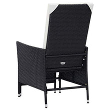 FAMIROSA Set Divani da Giardino 3 pz con Cuscini in Polyrattan Nero-9371