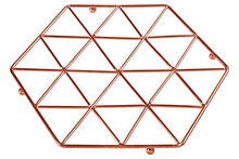 Premier Housewares Vertex, Articoli per la casa in Rame Placcato, Copper, 22 x 22 x 2 cm