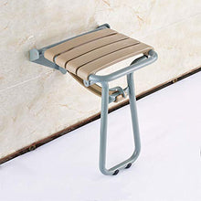 TLMYDD Sgabello Pieghevole da Parete for Bagno con braccioli Sgabello da Bagno