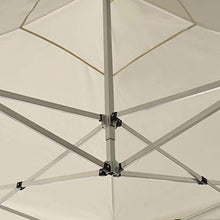 UnfadeMemory Gazebo Professionale Pieghevole Alluminio 2x2 m Crema
