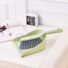 Yardwe Mini Scopino E Set di Spazzole Ergonomici Scopa E Kit Spazzole per L'Ufficio della Cucina di Casa (Verde)