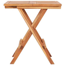 FAMIROSA Set da Bistrot 3 pz con Cuscini Grigi in Legno Massello di Teak