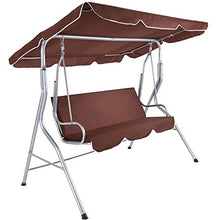 TecTake dondolo da giardino altalena da terrazza 3-posti a tre posti altalena terrazza Hollywood prato - disponibile in diversi colori - (Caffè | no. 402578)