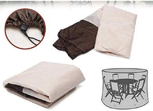 N / A Copre mobili da Giardino, Tavolo da Giardino, coperture Impermeabili, Robusto 420D Oxford Coperto Set Tabella di Patio di mobili da Giardino Rotondo, Diverse Misure,160x90.