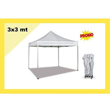 Gazebo pieghevole impermeabile in alluminio 3x3m Champagne - Mod. Promo (Cod.:4448)