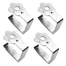 joyMerit 8Pcs Clip per Tovaglia Forte Morsetti per Pesi in Argento con Supporto per