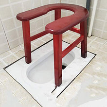 Sgabello da Toilette Accovacciato in bambù - Toilette Accovacciata con Sgabello Leggero per Rafforzare Il Legno per Adulti Portatile