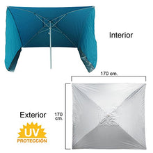 PAPILLON 8042680 - Ombrellone da spiaggia con laterali anti vento, 170 x 170 cm
