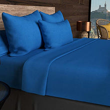 Soleil d'ocre Lenzuolo con Angoli 90 x 200 cm in Cotone SO Blu Marino