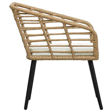 FAMIROSA Sedie da Giardino 2 pz con Cuscini in Polyrattan Rovere