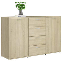 vidaXL - Sideboards - Sideboard Sonoma-Eiche 120×35,5×75 cm Spanplatte