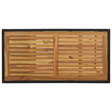 SKM Set da Bar da Giardino 5 pz con Cuscini in Polyrattan Nero (39.8kg)