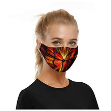 PanStro Maschera Antipolvere a Doppio Strato con Rivestimento Regolabile per Uomo e Donna in Cotone Lavabile Stampa 3D Protezione Solare Maschera per Protezione Solare 10 Pezzi